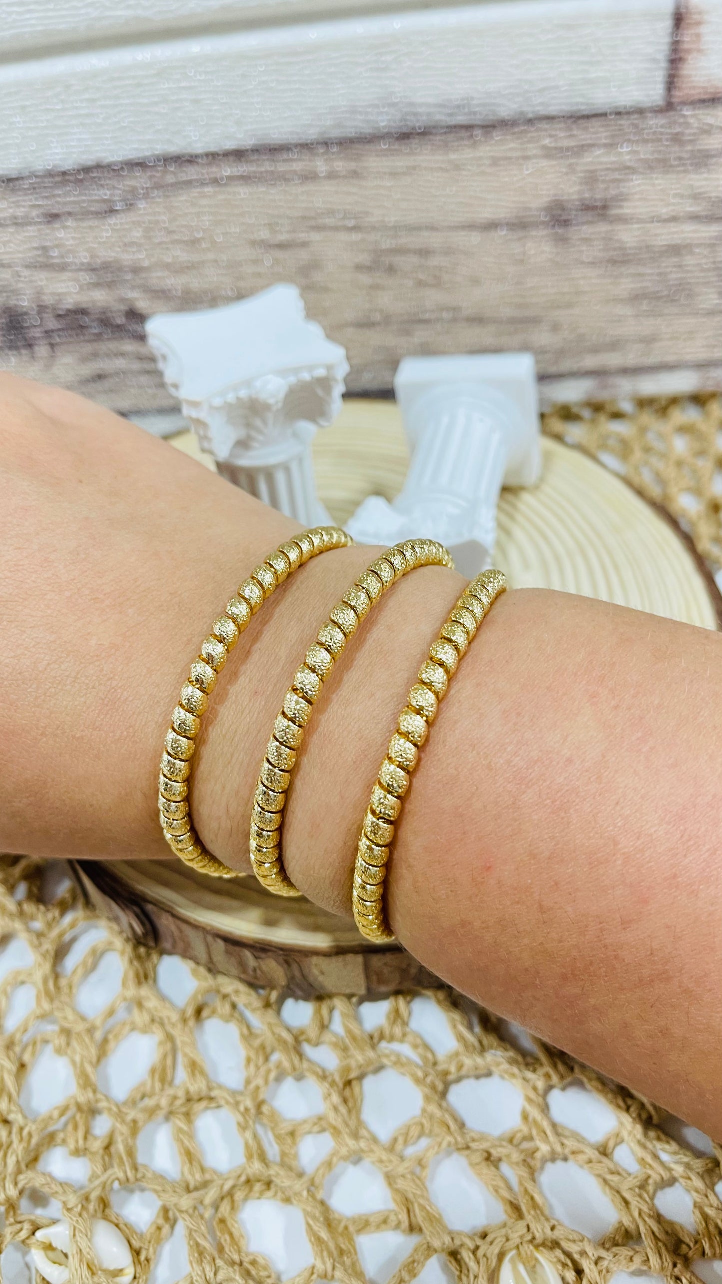 3 Pieces Gold bracelet