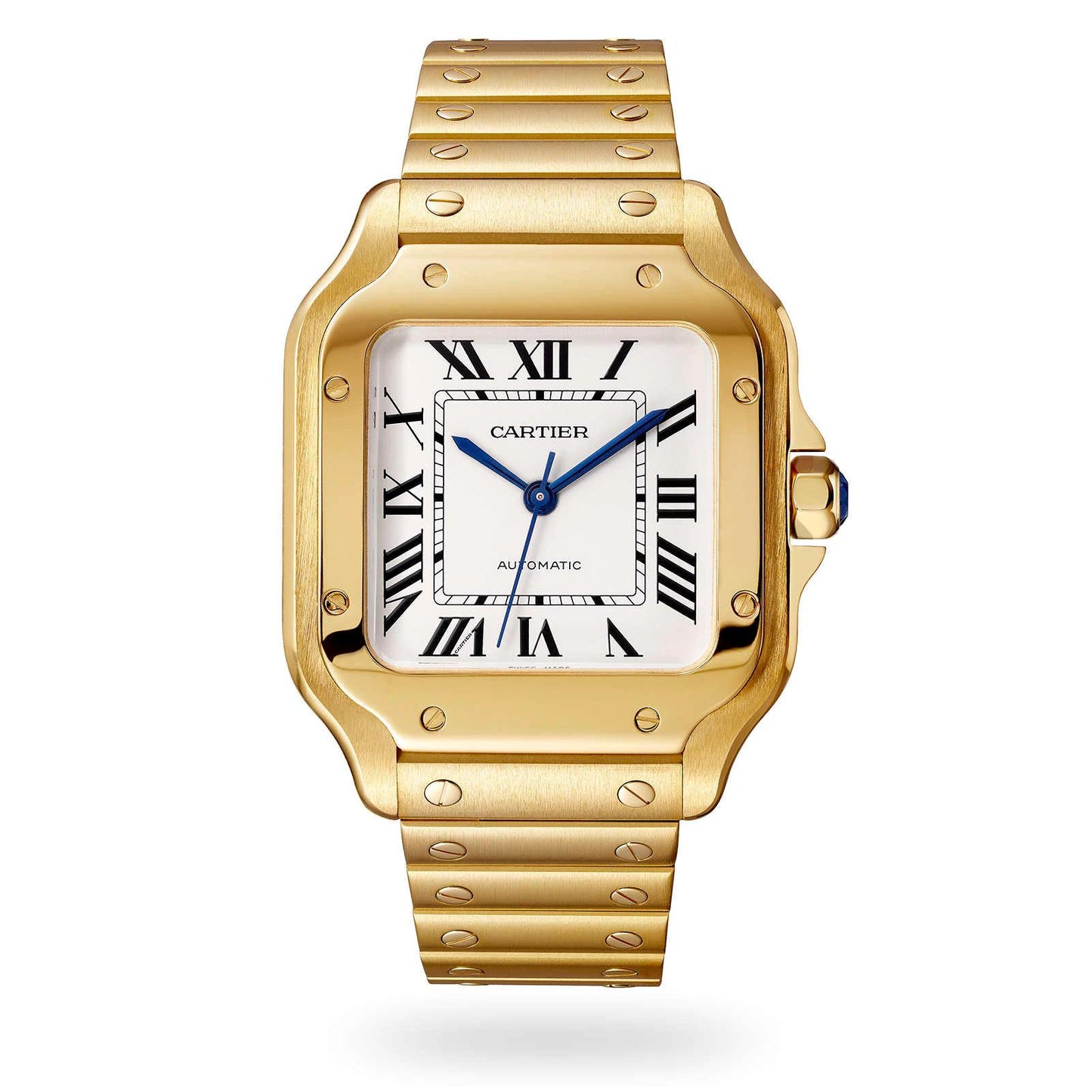 Cartier Santos Gold White Dial
